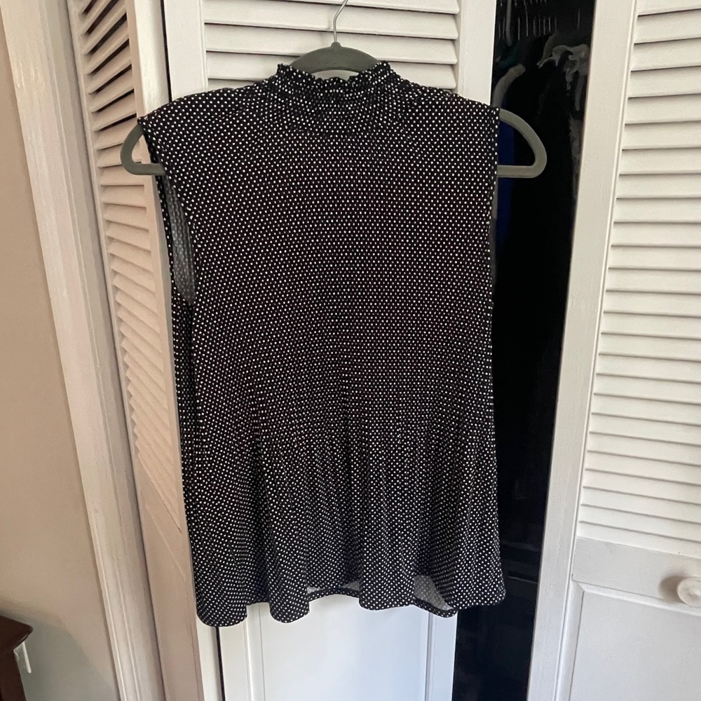 Black and White Polka Dot Blouse